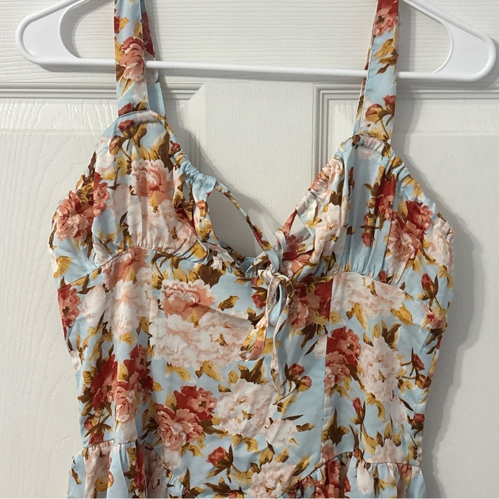 Cider Floral Mini Dress - Multicolor - Picture 2 of 7